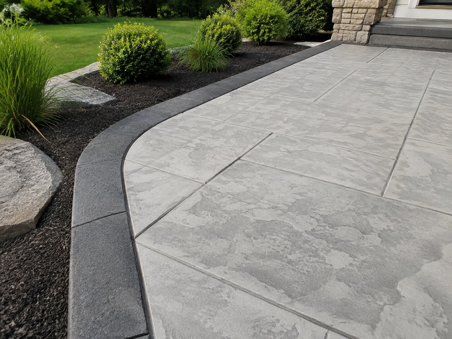 Original concrete project portfolio example for Jericho homeowners